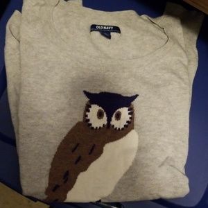 Old navy owl sweater